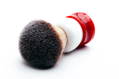 Fine Accoutrements | Stout Angel Hair Red & White Shave Brush