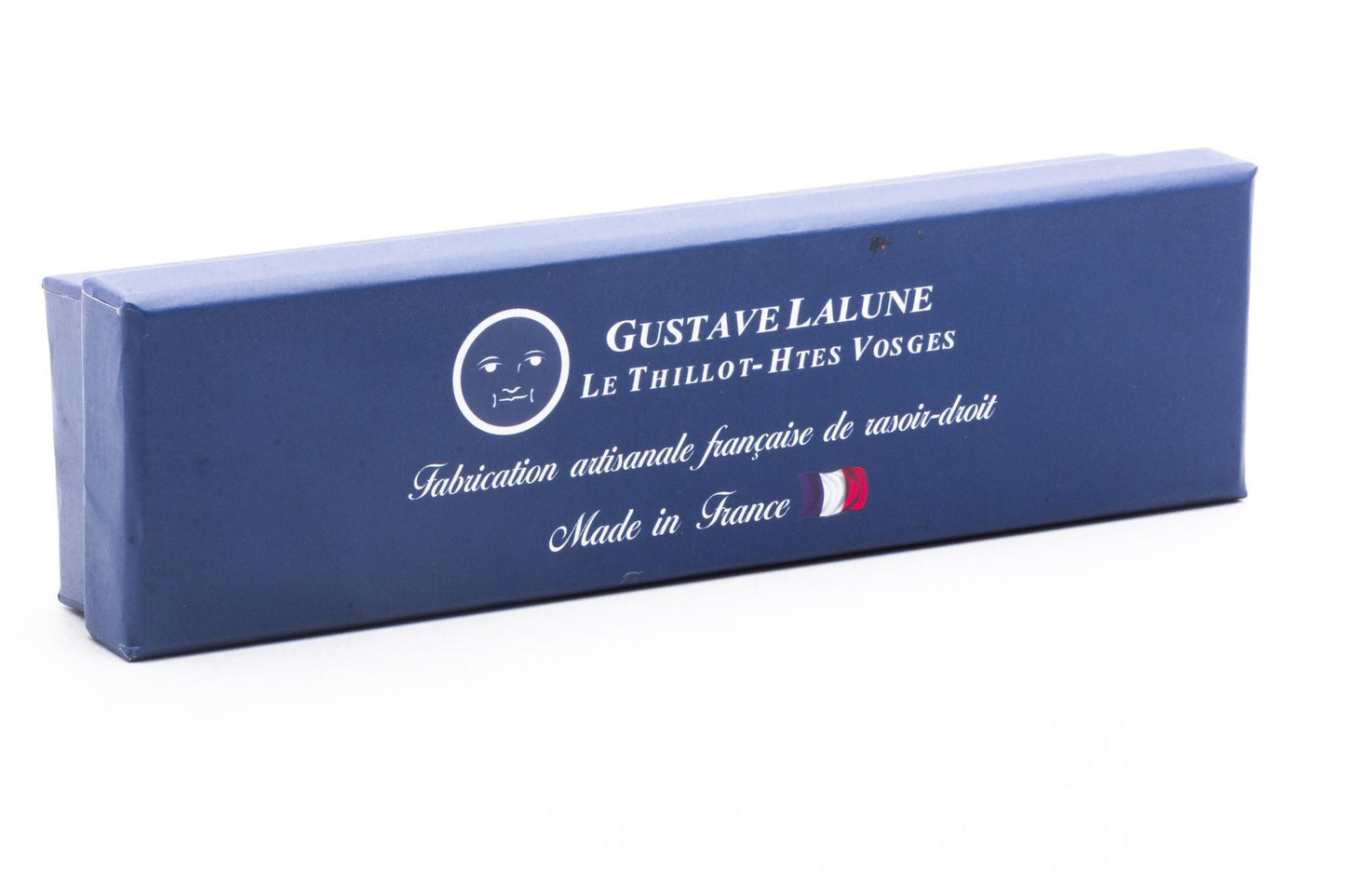 6/8" Gustave Lalune Straight Razor "English Archer" Blackwood Scales