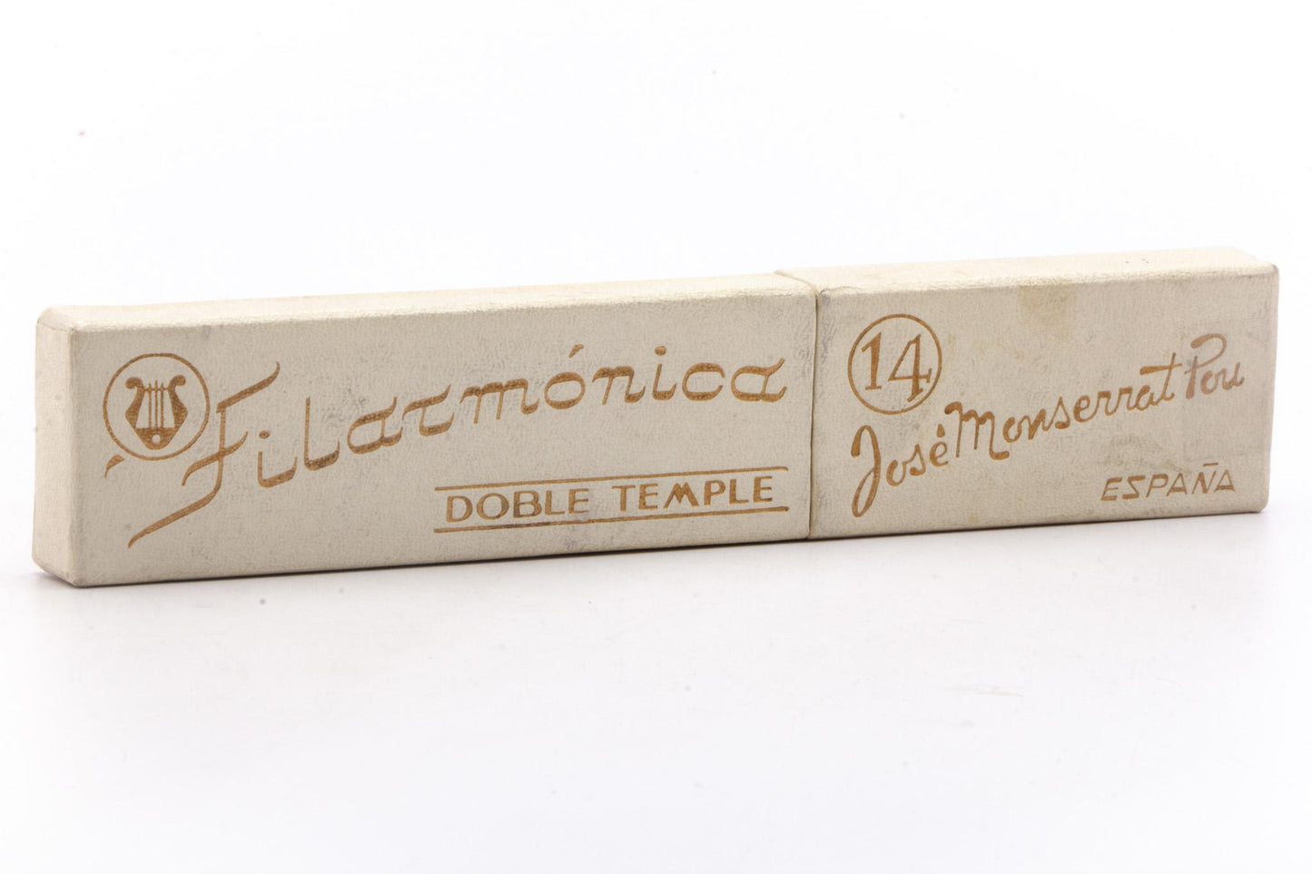 7/8" Filarmonica 14 Doble Temple Jose Monserrat Pou Straight Razor With Sea Foam Scales