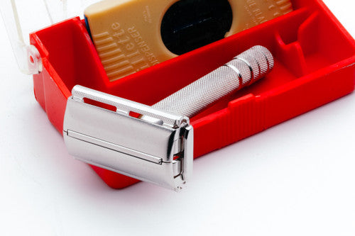 1940's Super Speed Double Edge + Red Case & Blade Dispenser