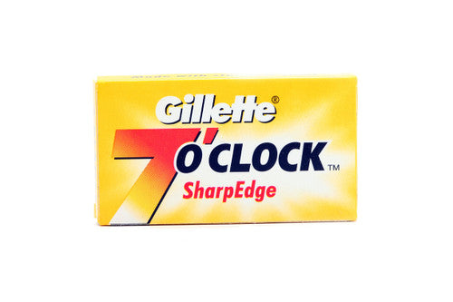 Gillette 7 O'clock Yellow Double Edge (DE) Razor Blades
