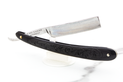 5/8" Vintage Restored Black Diamond J.B. Kaercher Straight Razor
