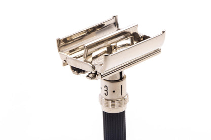 1969 O4 Gillette Super Adjustable 84mm DE Safety Razor | Factory Nickel Revamp