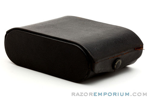 1920's Gillette New Improved Traveler Case Only in Black Leather