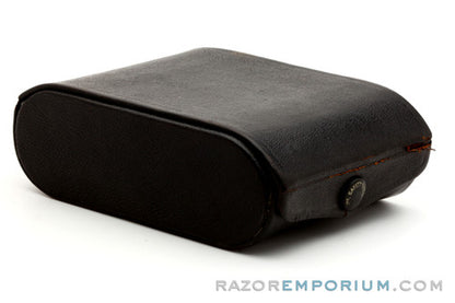 1920's Gillette New Improved Traveler Case Only in Black Leather