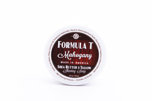 WSP- Formula T Shave Soap - Mahogany 4oz