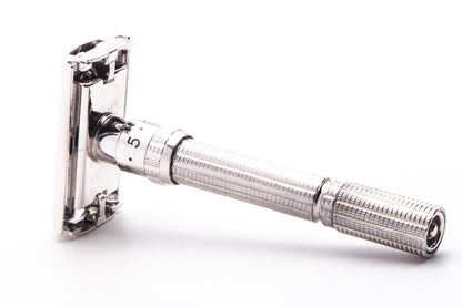 1964 J3 Gillette Slim Adjustable TTO Double Edge Safety Razor  | Rhodium Revamp