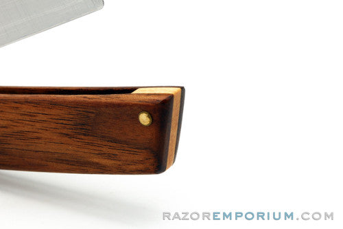 7/8'' "The Strix" Portland Razor Co. French Point Straight Razor | Pau Ferro Wood Scales