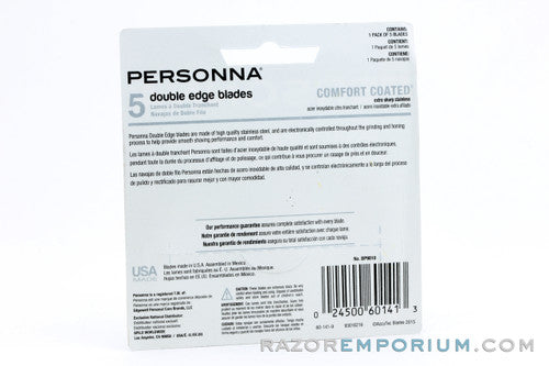 Personna Extra Sharp Stainless Comfort Coated Dispenser Double Edge (DE) Razor Blades