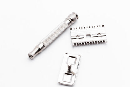 1930s Gillette Goodwill DE Safety Razor Factory Nickel Revamp