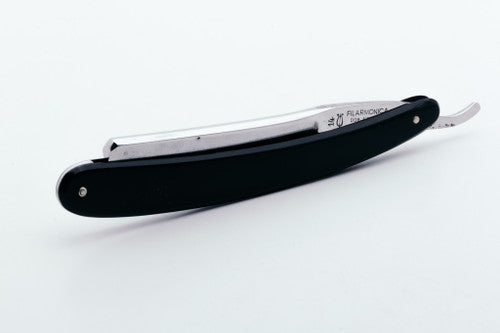 7/8" Filarmonica Doble Temple #14 Straight Razor w/ Black Scales | Spain