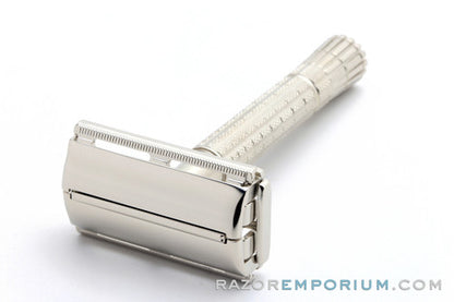 1957 Gillette C1 Flair Tip Super Speed Safety Razor Factory Nickel Revamp