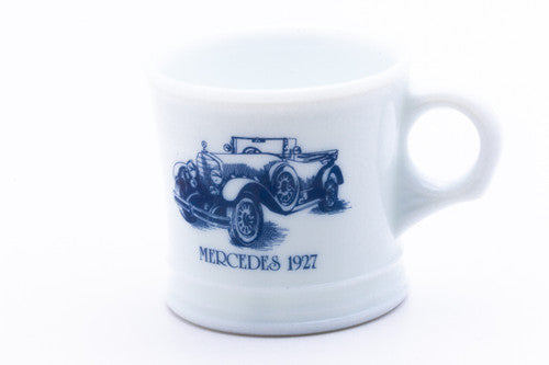 Surrey Milk Glass Shaving Mug - Mercedes 1927