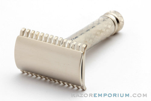 1926 Gillette New Improved Norfolk Tuckaway Double Edge Safety Razor | Factory Nickel Revamp