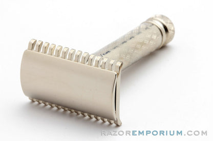 1926 Gillette New Improved Norfolk Tuckaway Double Edge Safety Razor | Factory Nickel Revamp