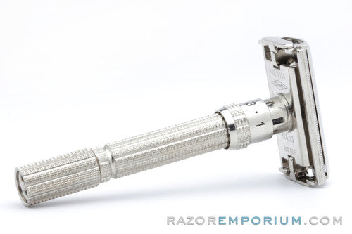 1966 Gillette Slim Adjustable DE Safety Razor L1 Good