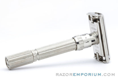 1966 Gillette Slim Adjustable DE Safety Razor L1 Good