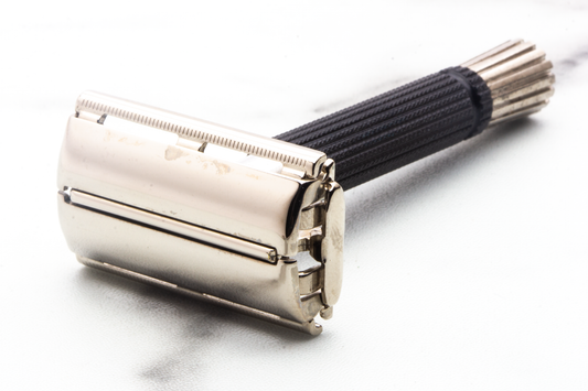 1969 O1 Gillette Black Handle Super Speed Safety Razor  |  Original Condition
