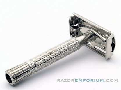 1958 D3 Gillette T.V. Super Speed Safety Razor w'/ Red Styrene Case
