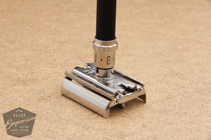 Gillette 1973 Super 109 / Long Handle Super Adjustable DE Safety Razor