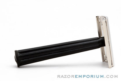 1940's Gillette Bakelite Handle Tech Double Edge Razor Factory Nickel Revamp