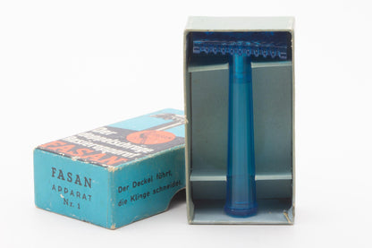 1930's Fasan Open Comb Slant Bakelite Double Edge Razor Set | Original Condition