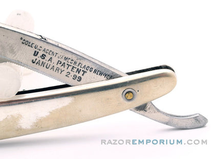 5/8'' James H. Flagg New York Frameback Straight Razor | France