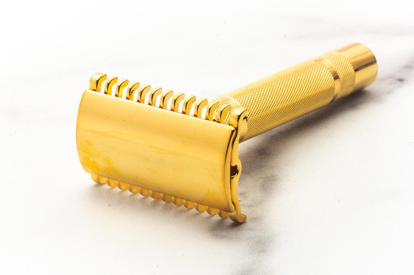 1930s Gillette 'NEW' Long Comb Common Bar Gold Double Edge Safety Razor Set | Original Condition