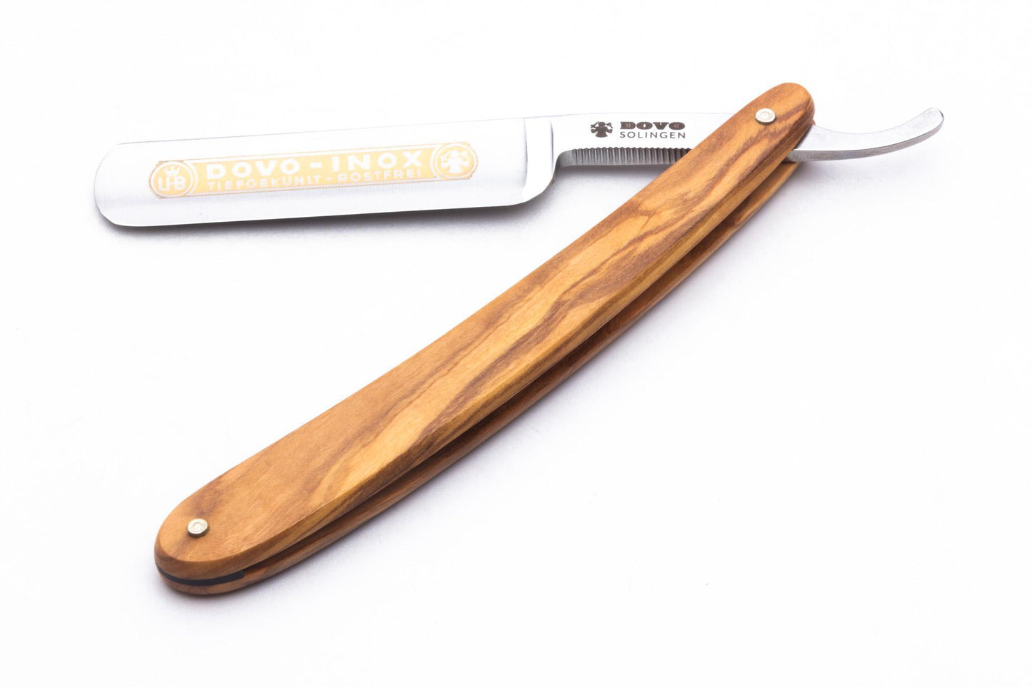 5/8" Dovo Solingen 'INOX' Olive Wood Straight Razor