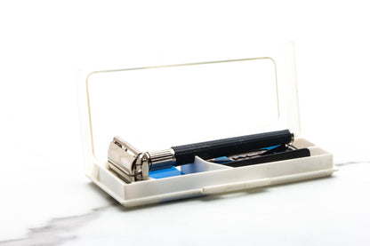 1993 N1 Gillette Knack  Double Edge Safety Razor Set | Original Condition