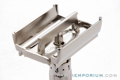 1961 Gillette $1.95 Fatboy Adjustable DE Safety Razor G2 | Rhodium Revamp