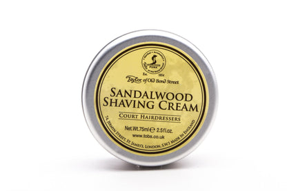 Taylor Of Old Bond Street | Sandalwood Shaving Cream Travel Tin 75ml