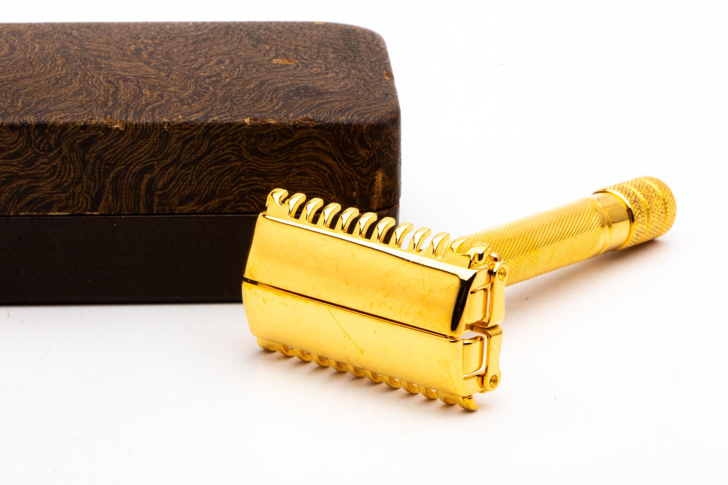 1930's Gillette Sheraton DE Safety Razor Set | 24K Gold Revamp