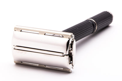 1979 Z3 Gillette Super Adjustable "Black Beauty" DE Safety Razor | Rhodium Revamp