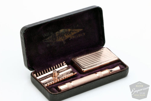 Gillette 1930s Long Comb NEW Double Edge Set | RoseGold Revamp