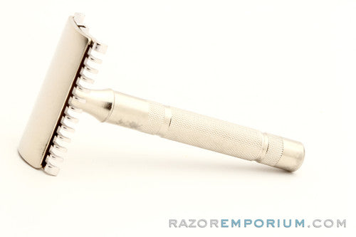 1930's Gillette 'NEW' Long Thin Bar Handle Short Comb Safety Razor