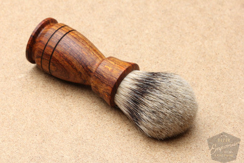Smithson Handcrafted Cocobolo Dark Wood Shaving Brush