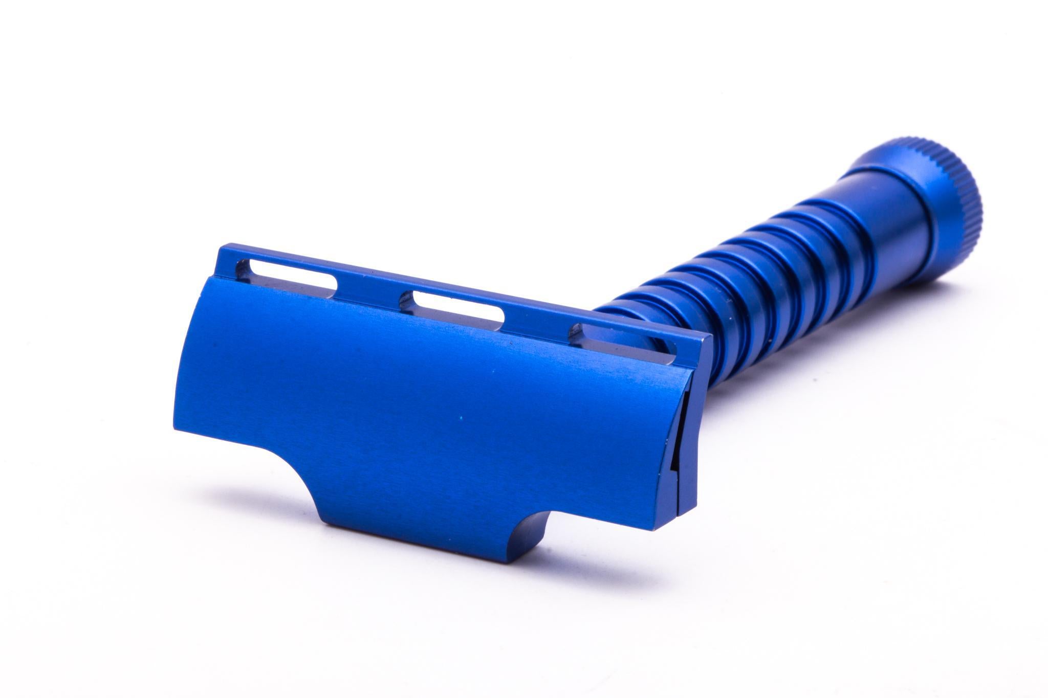 Razorock | Blue Aluminum Single Edge Safety Razor – Razor Emporium