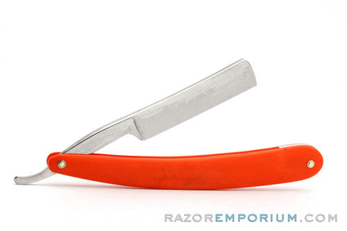 5/8" Bengall Shave Ready Straight Razor Custom G10 Orange Scales