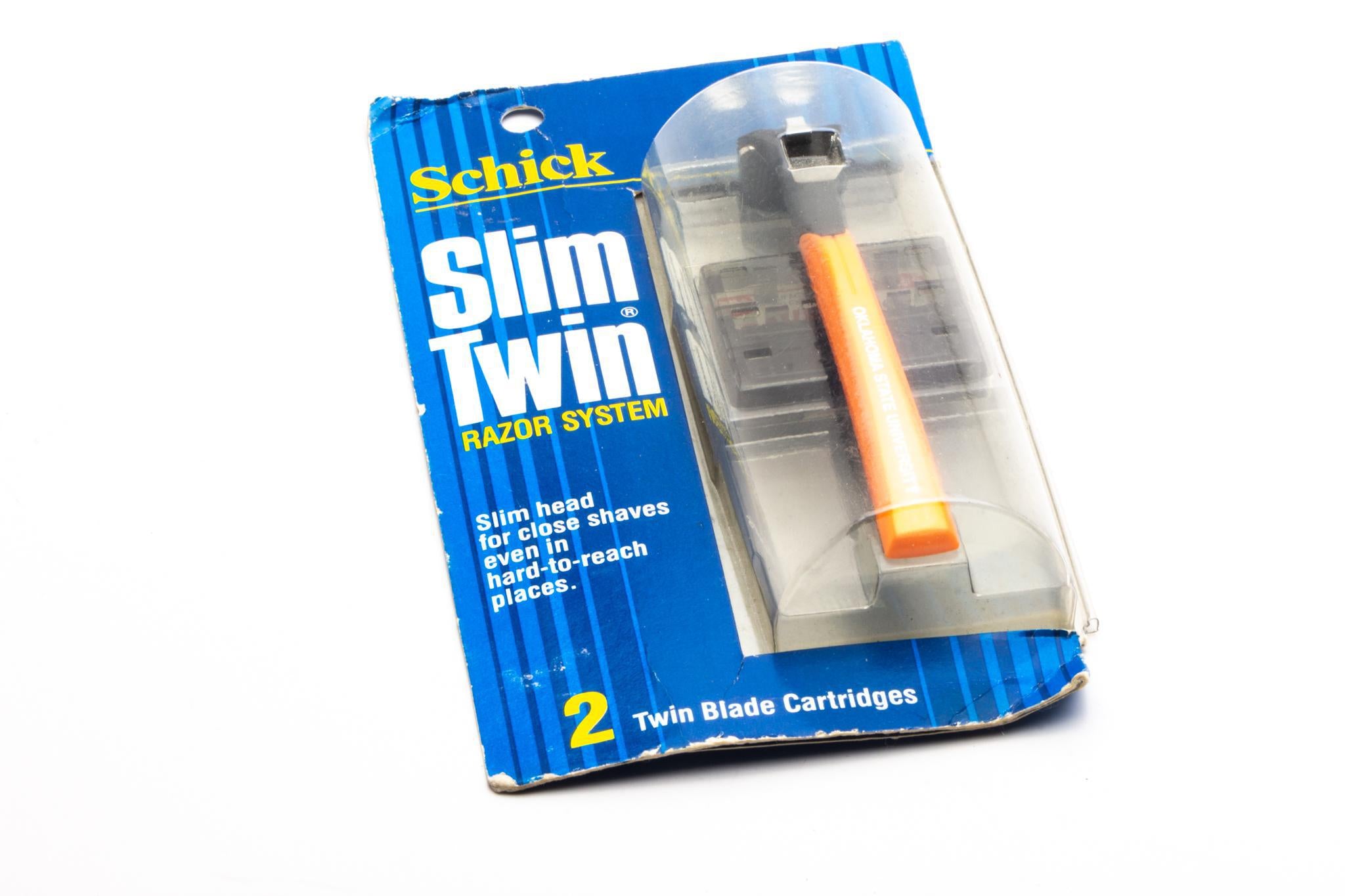 1980's Vintage Oklahoma State Schick Slim Twist Razor System – Razor ...