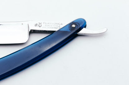 7/8" Filarmonica Doble Temple #14 Straight Razor w/ Blue Scales | Spain