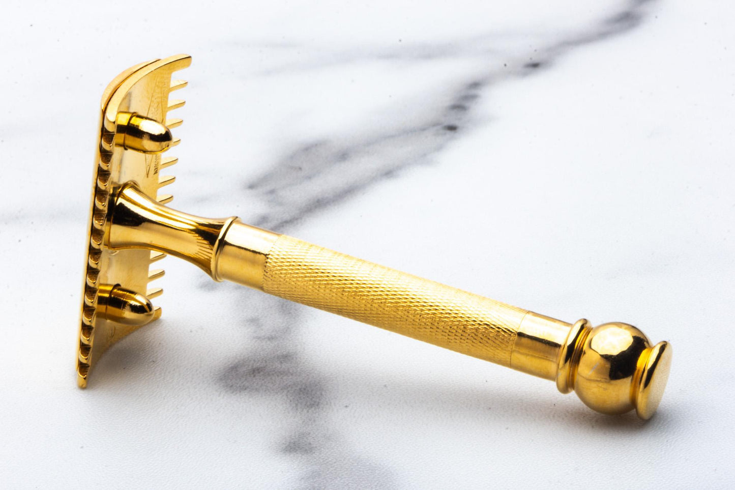 1916 Gillette Old Type Ball End Double Edge Safety Razor | 24K Gold Revamp