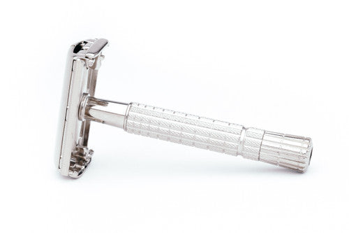 1955 A4 Gillette Flare Tip TTO Super Speed Double Edge Safety Razor | Factory Nickel Revamp