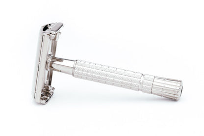 1955 A4 Gillette Flare Tip TTO Super Speed Double Edge Safety Razor | Factory Nickel Revamp