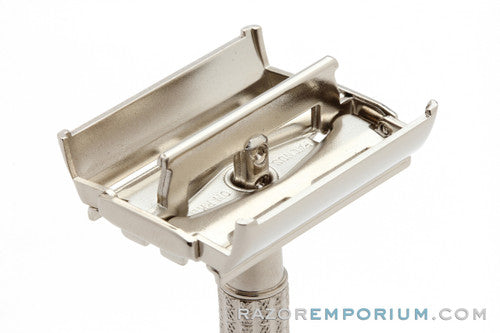 1957 Gillette C1 Flair Tip Super Speed DE Safety Razor | Factory Nickel Revamp