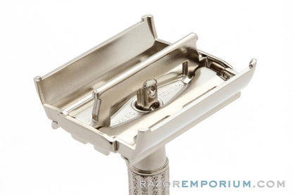1957 Gillette C1 Flair Tip Super Speed DE Safety Razor | Factory Nickel Revamp