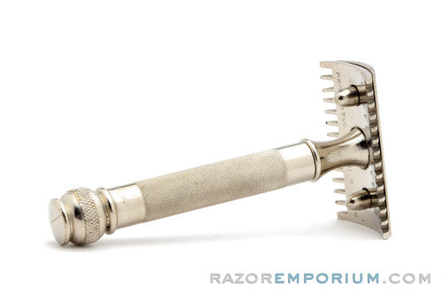 1918 Gillette Ball End Old Type Khaki Service DE Razor Set Army Issue