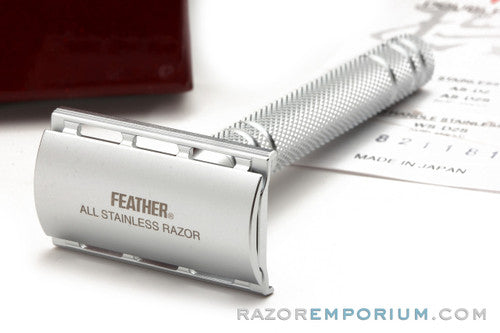 Feather All Stainless Steel Double Edge Safety Razor Set | AS-D2