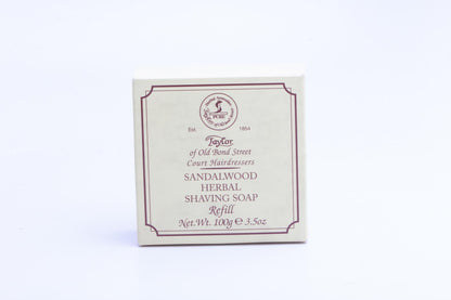 Taylor of Old Bond Street Sandalwood Hard Shaving Soap Refill | 3.5-Ounce