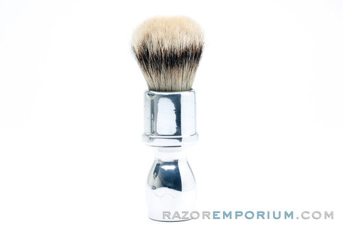 Dubl Duck Vintage Shave Brush High Mountain White Luxury Badger Revamp